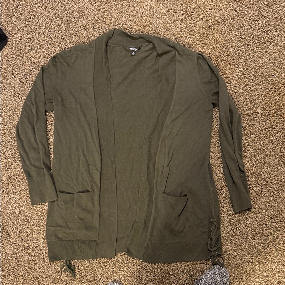 Simply Vera Vera Wang Olive Women's Cardigan